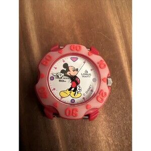 Lorus Mickey Mouse Red Watch New Battery